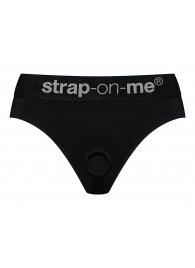 Черные трусики для насадок Heroine Lingerie Harness - size XL - Strap-on-me - купить с доставкой в Батайске