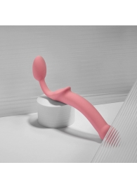 Розовый безремневой страпон Strap-on-me Semi-Realistic Bendable Strap-On size XL - Strap-on-me - купить с доставкой в Батайске