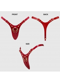 Красный пояс для фиксации насадок Strap-On-Me Leatherette Harness Fabulous - Strap-on-me - купить с доставкой в Батайске