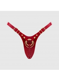 Красный пояс для фиксации насадок Strap-On-Me Leatherette Harness Fabulous - Strap-on-me - купить с доставкой в Батайске