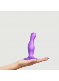 Фиолетовая насадка Strap-On-Me Dildo Plug Curvy size S - Strap-on-me - купить с доставкой в Батайске