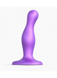 Фиолетовая насадка Strap-On-Me Dildo Plug Curvy size S - Strap-on-me - купить с доставкой в Батайске