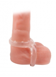 Прозрачное двойное эрекционное кольцо - Sex Expert - в Батайске купить с доставкой