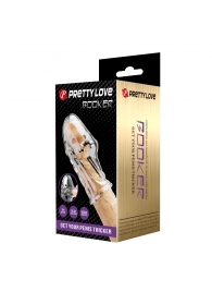 Прозрачная насадка на пенис Booker - 8 см. - Baile - в Батайске купить с доставкой