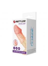 Телесная насадка на пенис Booker - 8 см. - Baile - в Батайске купить с доставкой