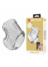 Прозрачная насадка на пенис и мошонку - Baile - в Батайске купить с доставкой