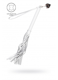 Белая кожаная плеть - 50 см. - Pecado - купить с доставкой в Батайске