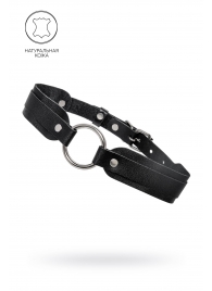 Черный кожаный чокер-ошейник со скруглёнными углами - Pecado - купить с доставкой в Батайске