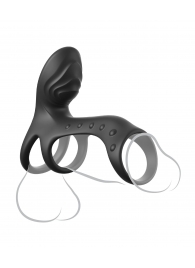 Черная насадка на пенис Ultimate Couples Cage Pro - Pipedream - в Батайске купить с доставкой