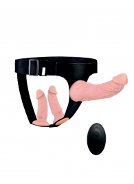 Женский страпон с 3 насадками и вибрацией - Erowoman-Eroman - купить с доставкой в Батайске