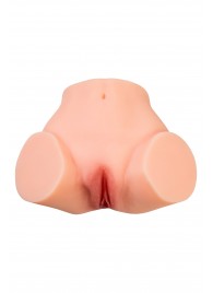 Телесный реалистичный мастурбатор-полуторс с 2 любовными входами - No Name - в Батайске купить с доставкой