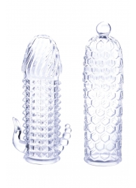 Набор из 2 прозрачных насадок на член Seductive Tickler Sleeves Set - NMC - в Батайске купить с доставкой