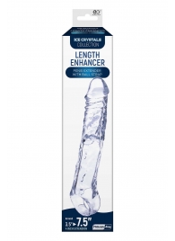 Прозрачная насадка-удлинитель Length Enhancer с подхватом - 22,3 см. - NMC - в Батайске купить с доставкой