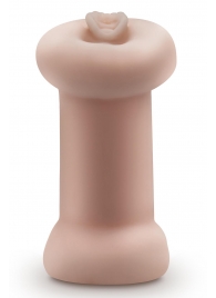 Телесный люминесцентный двусторонний мастурбатор Tasha - Blush Novelties - в Батайске купить с доставкой