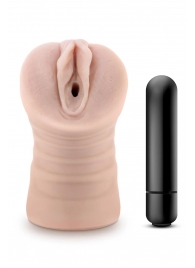 Телесный мастурбатор-вагина Ayumi с вибрацией - Blush Novelties - в Батайске купить с доставкой
