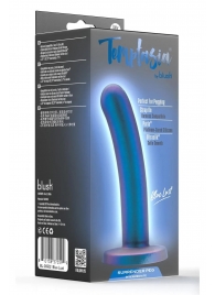 Синяя насадка с гладкой поверхностью Surrender 5.75 Inch Intermediate Pegging Dildo - 14,6 см. - Blush Novelties - купить с доставкой в Батайске