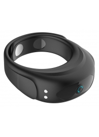 Черное эрекционное виброкольцо на ремешках - Boys of Toys - в Батайске купить с доставкой