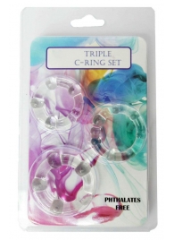Набор из 3 эрекционных прозрачных колец - Boys of Toys - в Батайске купить с доставкой
