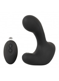 Черная анальная вибропробка с функцией расширения RC Butt Plug with 3 functions - Orion - в Батайске купить с доставкой