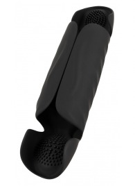 Черный вибромастурбатор с трехточечной стимуляцией Penis Trainer with 3 Point Stimulation - Orion - в Батайске купить с доставкой