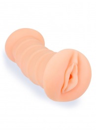 Телесный двусторонний мастурбатор с вибропулей и эрекционными кольцами в комплекте - Sexy Girl - в Батайске купить с доставкой