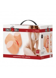 Телесный мастурбатор Liora с 2 любовными тоннелями - Baile - в Батайске купить с доставкой