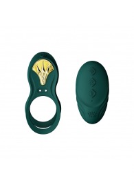 Зеленое эрекционное виброкольцо Bayek с пультом ДУ - Zalo - в Батайске купить с доставкой