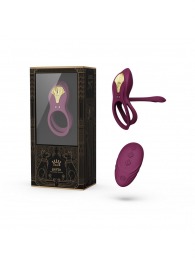 Фиолетовое эрекционное виброкольцо Bayek с пультом ДУ - Zalo - в Батайске купить с доставкой