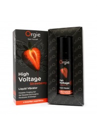 Жидкий вибратор Orgie High Voltage Strawberry - 15 мл. - ORGIE - купить с доставкой в Батайске