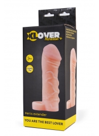 Фаллическая удлиняющая насадка с кольцом для фиксации - 16 см. - ToyFa - в Батайске купить с доставкой