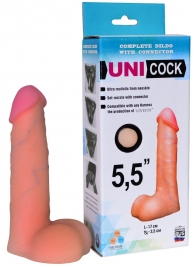 Фаллическая насадка Харнесс UNICOCK 5,5  - 17 см. - LOVETOY (А-Полимер) - купить с доставкой в Батайске