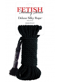 Черная веревка для фиксации Deluxe Silky Rope - 9,75 м. - Pipedream - купить с доставкой в Батайске