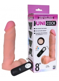 Фаллическая насадка Харнесс UNICOCK 8  с вибрацией - 20 см. - LOVETOY (А-Полимер) - купить с доставкой в Батайске