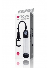 Чёрная вакуумная помпа A-toys с манометром и прозрачной колбой - A-toys - в Батайске купить с доставкой