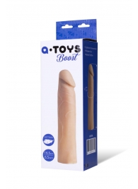 Реалистичная насадка с ярко выраженной головкой - 16,5 см. - A-toys - в Батайске купить с доставкой