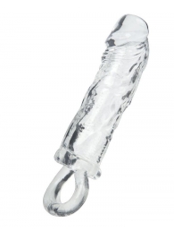 Прозрачная насадка с петлёй для фиксации - 14 см. - ToyFa - в Батайске купить с доставкой