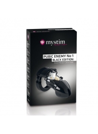 Пояс верности с электростимуляцией Mystim Pubic Enemy No1 Black Edition - MyStim - купить с доставкой в Батайске