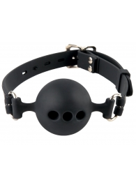 Силиконовый кляп-шар с отверстиями для дыхания Silicone Breathable Ball Gag Small - Pipedream - купить с доставкой в Батайске