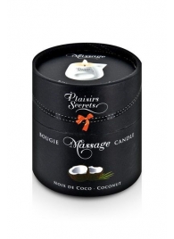 Массажная свеча с ароматом кокоса Bougie de Massage Gourmande Coco - 80 мл. - Plaisir Secret - купить с доставкой в Батайске