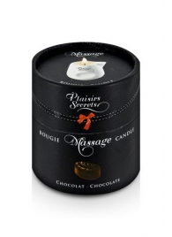 Массажная свеча с ароматом шоколада Bougie de Massage Gourmande Chocolat - 80 мл. - Plaisir Secret - купить с доставкой в Батайске