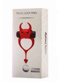 Красное эрекционное кольцо в форме дьяволенка DEVOL COCKRING - Adrien Lastic - в Батайске купить с доставкой