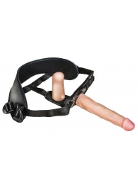 Женский страпон с вагинальной пробкой Woman Strap - 18 см. - LOVETOY (А-Полимер) - купить с доставкой в Батайске