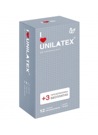 Презервативы с точками Unilatex Dotted - 12 шт. + 3 шт. в подарок - Unilatex - купить с доставкой в Батайске