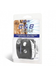 Утяжка для мошонки и пениса Cock Ring With 1  Ball Stretcher And Optional Weight Ring - BlueLine - купить с доставкой в Батайске