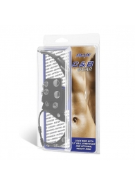 Утяжка на пенис и мошонку Cock Ring With 1.5  Ball Stretcher And Optional Weight Ring - BlueLine - купить с доставкой в Батайске