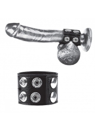 Ремень на член и мошонку 1.5  Cock Ring With Ball Strap - BlueLine - купить с доставкой в Батайске
