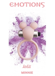 Розовое эрекционное виброколечко Emotions Minnie Light pink - Lola Games - в Батайске купить с доставкой