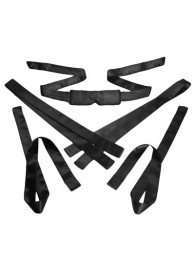 Бондажный набор из сатиновых лент Bordeaux 5 Piece Satin Bondage Set - XR Brands - купить с доставкой в Батайске