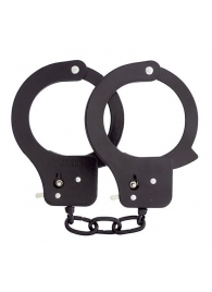 Чёрные наручники из листового металла BONDX METAL CUFFS BLACK - Dream Toys - купить с доставкой в Батайске