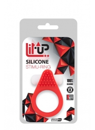 Красное эрекционное кольцо LIT-UP SILICONE STIMU RING 1 RED - Dream Toys - в Батайске купить с доставкой